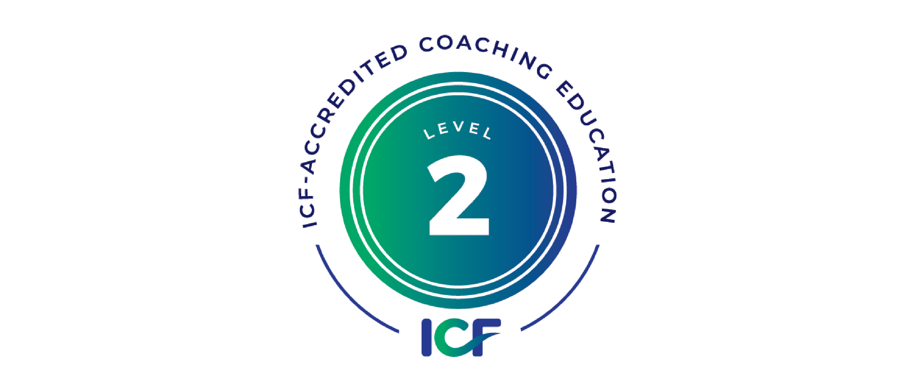 ICF accredited coaching education badge