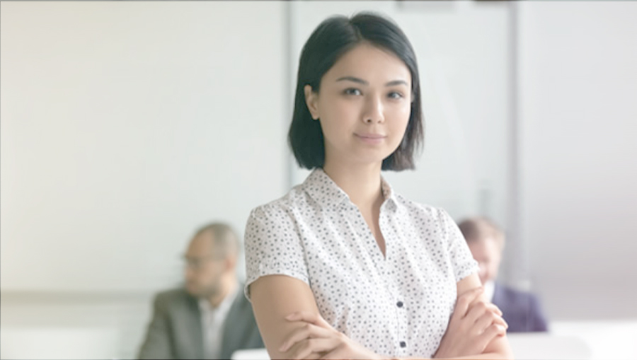 woman with arms crossed