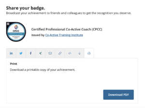 CPCC badge PDF download screen