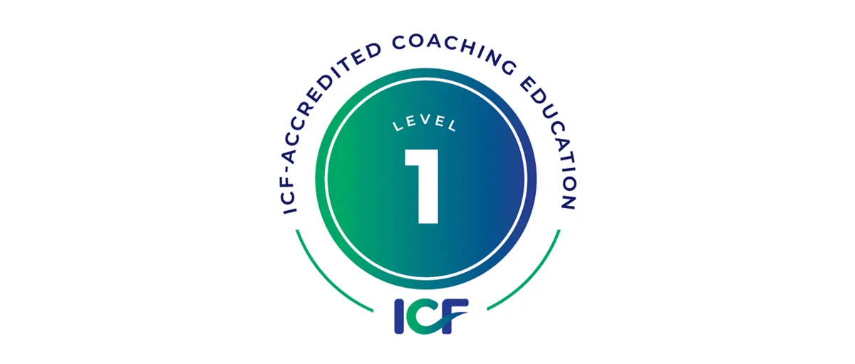ICF accredited coaching education badge
