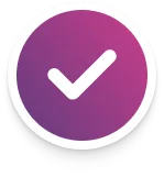 Checkmark icon.