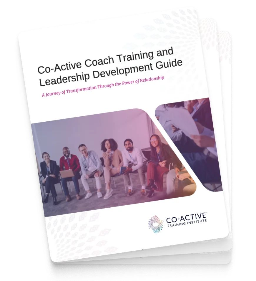 Mockup of the coach training course guide.
