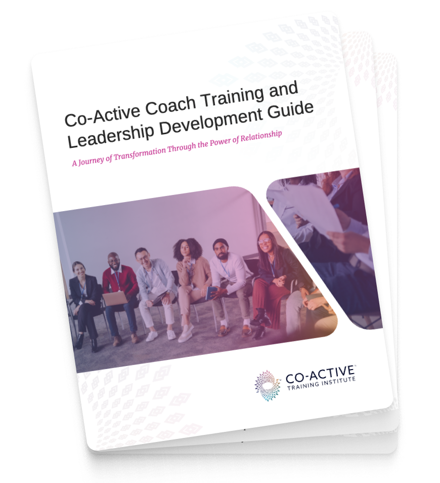 Mockup of the coach training course guide.