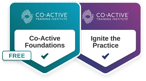 Training badges for Co-Active courses