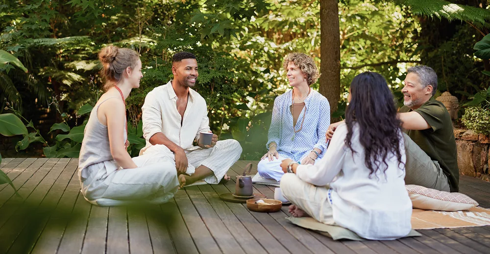 Group sharing in a natural setting